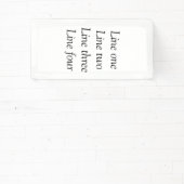 Uw bericht hier voegt de naam monogram afbeelding spandoek (Insitu)