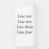 Uw bericht hier voegt de naam monogram afbeelding spandoek (Verticaal)