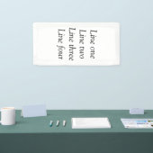 Uw bericht hier voegt de naam monogram afbeelding spandoek (Beurs)