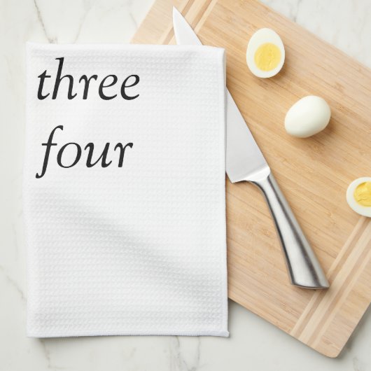 Uw bericht hier voegt de naam monogram afbeelding  theedoek (Quarter Fold)