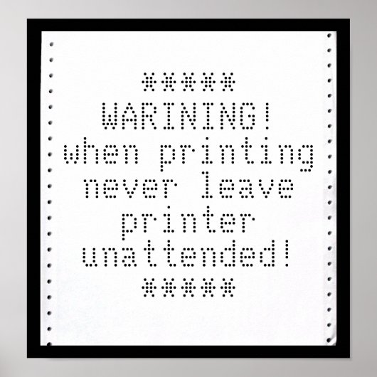 Uw bericht op Retro-computerpapier Poster (Voorkant)