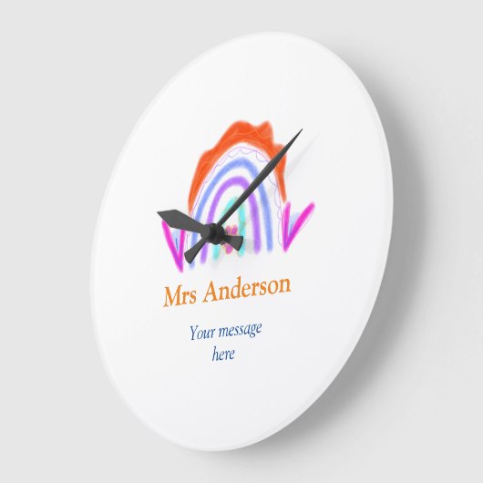 Uw bericht We voegen tekstnaam toe Rainbow Teacher Grote Klok (Hoek)