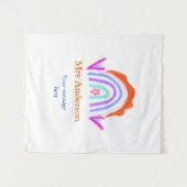 Uw bericht We voegen tekstnaam toe Rainbow Teacher Wandkleed (Voorkant (horizontaal))