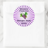 uw beroemde graaf Jelly-bliksetiket Ronde Sticker (Tas)