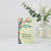 Uw beroep QR code groen Visitekaartje (Staand voorkant)