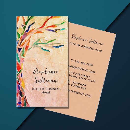 Uw beroep rustieke boom visitekaartje