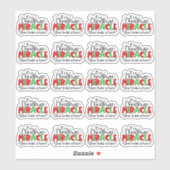 Uw bestelling is hier voor kerstmis. sticker (Vel)