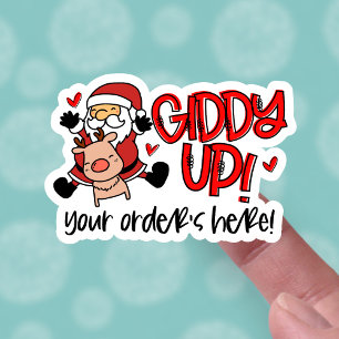 Uw bestelling wordt hier in de kerstkerstkerstkers sticker