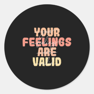 Uw bevindingen zijn geldig als u zich bewust bent ronde sticker