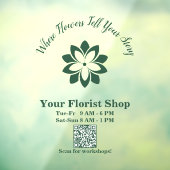 🌸Uw Bloemistenwinkel, Aangepaste Cling Vinyl Sign Raamsticker (Vel 3)