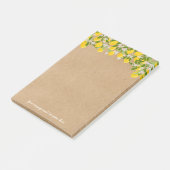 Uw boodschap Rustiek citroen groen Post-it® Notes (Schuin)