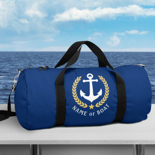 Uw boot of naam Anker Gold Laurel Star Navy Plunjezak