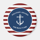 Uw Bootnaam Anker Magneet (Voorkant)