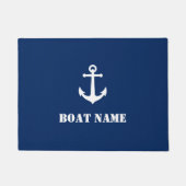 Uw bootnaam  Anker Navy Blue Deurmat (Voorkant)