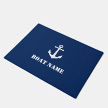 Uw bootnaam  Anker Navy Blue