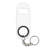 Uw bootnaam Classic Nautical Anker Navy Blue Mini Flessenopener (Achterkant)