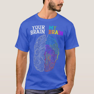 Uw brein in mijn brein zet de neurodiversiteit ADH T-shirt