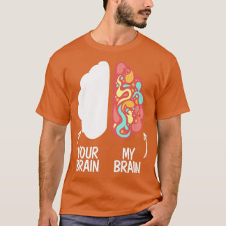 Uw brein in mijn brein zet de neurodiversiteit ADH T-shirt