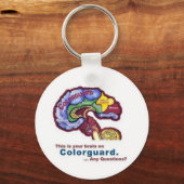 Uw brein op Colorguard Sleutelhanger (Voorkant)