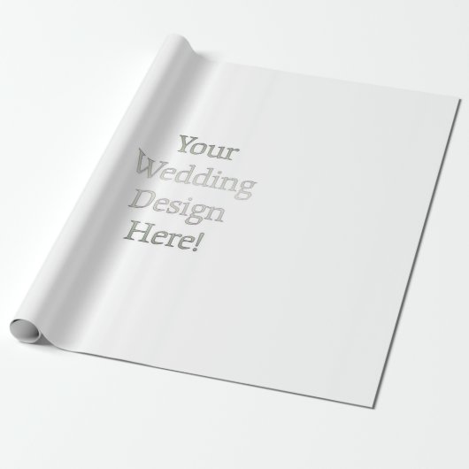 Uw bruiloft ontwerp cadeaupapier (Uitgerold)
