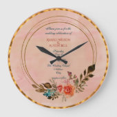 Uw bruiloft uitnodiging foto op een grote klok (Voorkant)