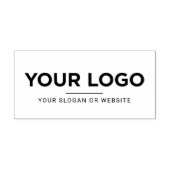 Uw Business Inline-Logo, website, slogan Rubberstempel (Afrduk)