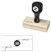 Uw Business Logo Aangepaste Handtekening Rubberstempel (Gestempeld)