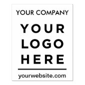 Uw Business Logo Aangepaste naam website Rubberstempel (Afrduk)