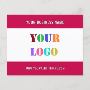 Uw Business Logo Aangepaste tekst Promotiebrochure Flyer