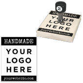 Uw Business Logo Custom Bold Handmade Rubberstempel (Gestempeld)