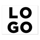 Uw Business Logo Custom Grote Rubber Stamp Rubberstempel (Afrduk)