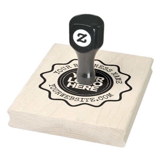 Uw Business Logo Custom Grote Rubber Stamp Rubberstempel (Stempel)