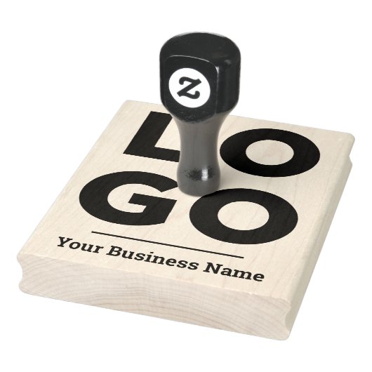 Uw Business Logo Custom Grote Rubber Stamp Rubberstempel (Stempel)
