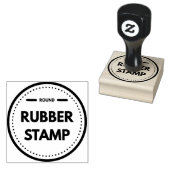Uw Business Logo Custom Round Rubberstempel (Gestempeld)
