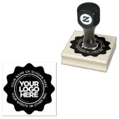 Uw Business Logo Custom Speelse Rubber Stamp Rubberstempel (Gestempeld)