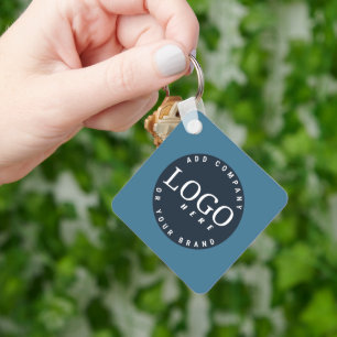 Uw Business Logo en QR Code Medewerkers Swag Sleutelhanger