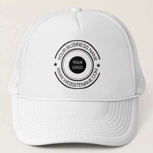 Uw Business Logo en Tekst Custom Trucker Hoed Trucker Pet (Voorkant)
