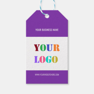 Uw Business Logo Gift Labels Voorbeeld aangepaste Cadeaulabel