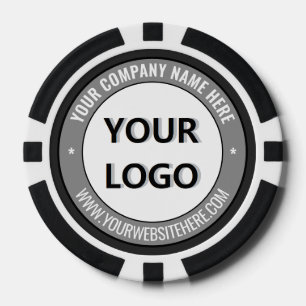 Uw Business Logo Poker Chips Voorbeeld Aangepaste 
