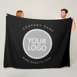 Uw Business Logo Promotion Business Company Fleece Deken