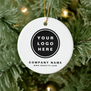 Uw Business Logo Promotion Business Company Keramisch Ornament