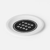 Uw Business Logo Promotion Business Company Papieren Bordje (Gekanteld)