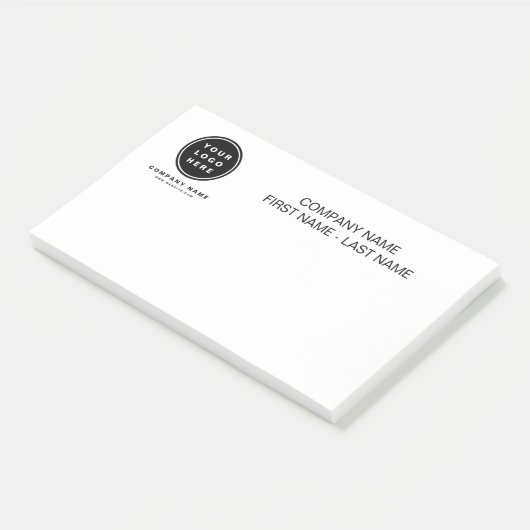 Uw Business Logo Promotion Business Company Post-it® Notes (Schuin)
