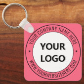 Uw Business Logo Promotionele Sleutelhanger Sjablo (Voorkant)