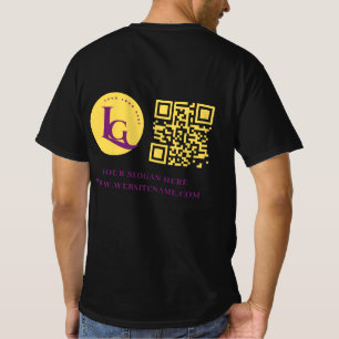 Uw Business Logo QR Code Custom T-shirt