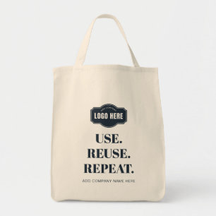 Uw Business Logo Slogan en Bedrijfsnaam Aangepast Tote Bag