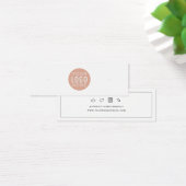 Uw Business Logo Stud Oorbellen Display Kaart (Bureau)