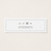 Uw Business Logo Stud Oorbellen Display Kaart (Achterkant)