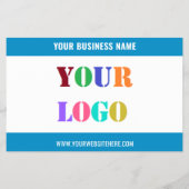 Uw Business Logo Tekst Promotionele Flyer Sjabloon (Achterkant)