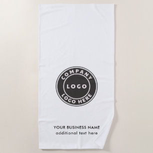 Uw Business Logo Website Promotie Swag Aangepast Strandlaken